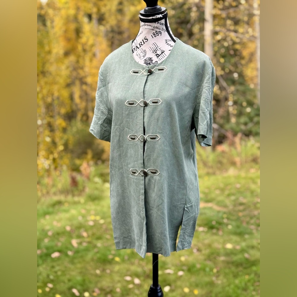 Jessica Green Button Down Shirt